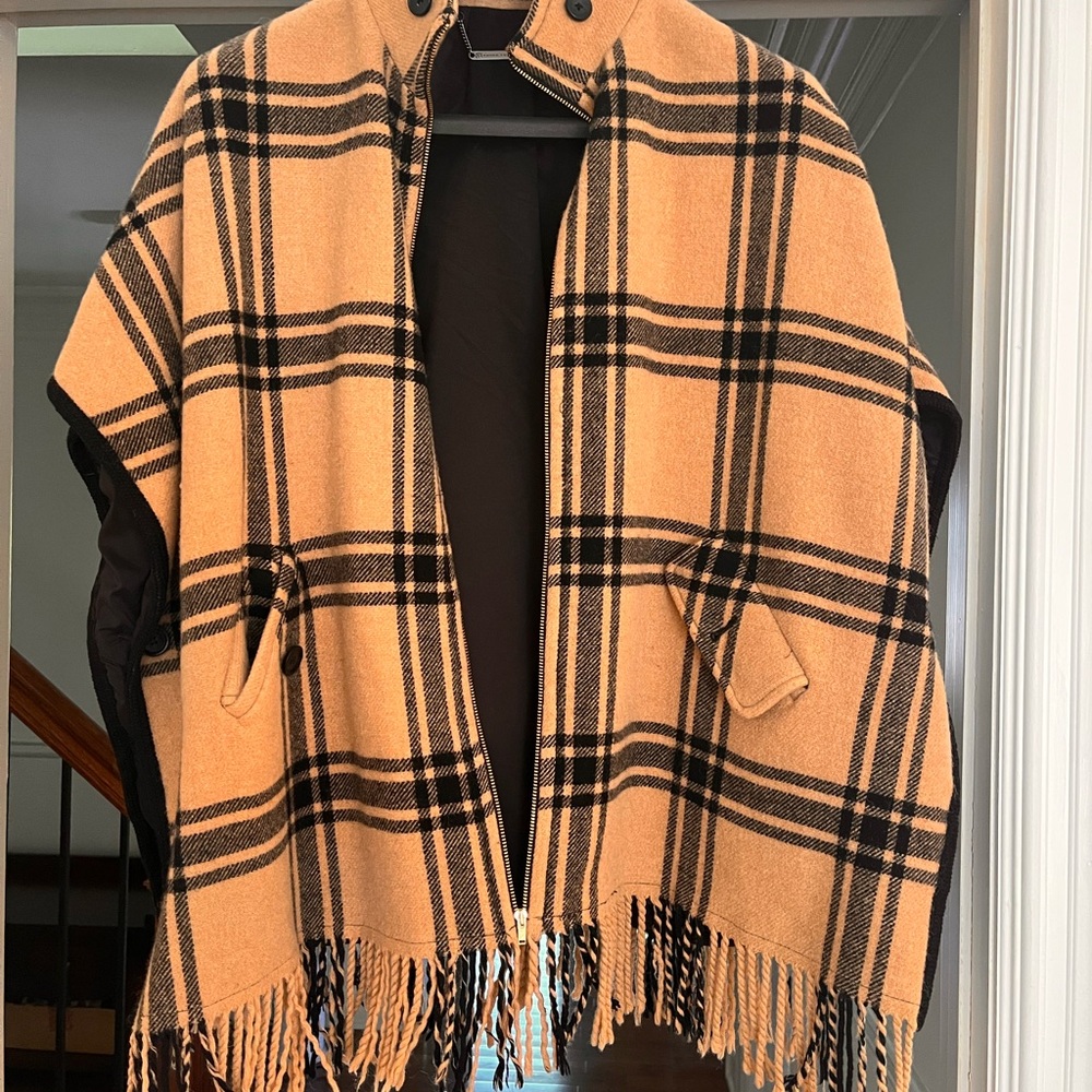 Trina Turk Black Interior Zip-Front Jacket